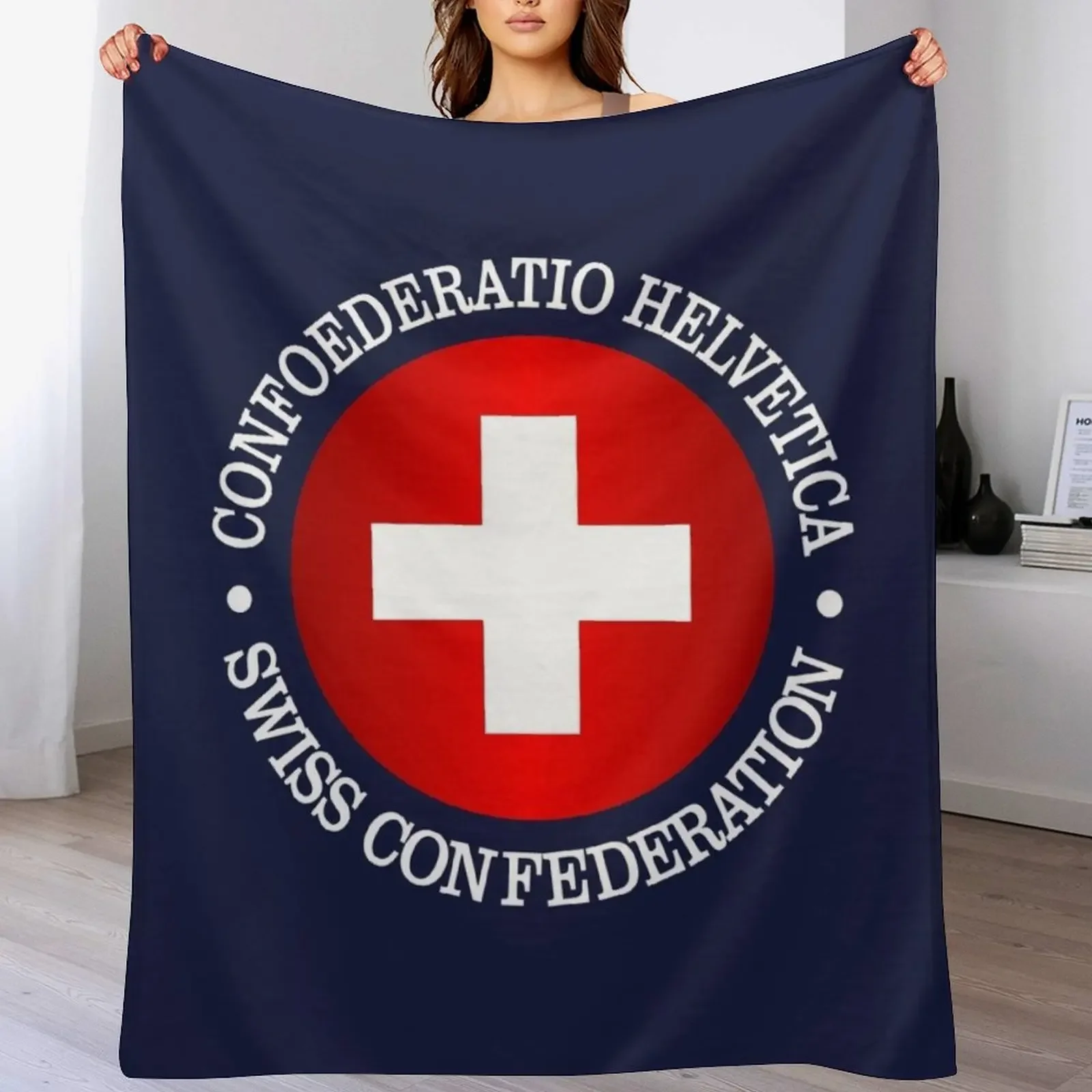 

Switzerland (rd) Throw Blanket Heavy Fashion Sofas Soft Beds Single Blankets