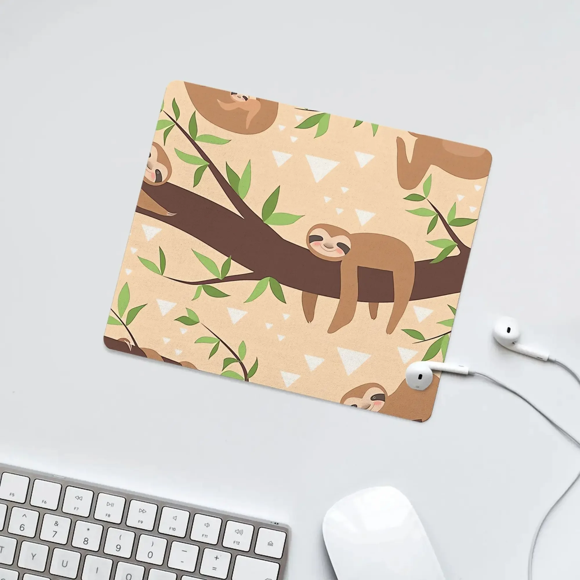 CIFBUY Gaming Mouse Pad XXL Large Desk Mat Cute Sloth Extended Keyboard Tray Wrist Rest Non Slip Smooth Surface for Office Home