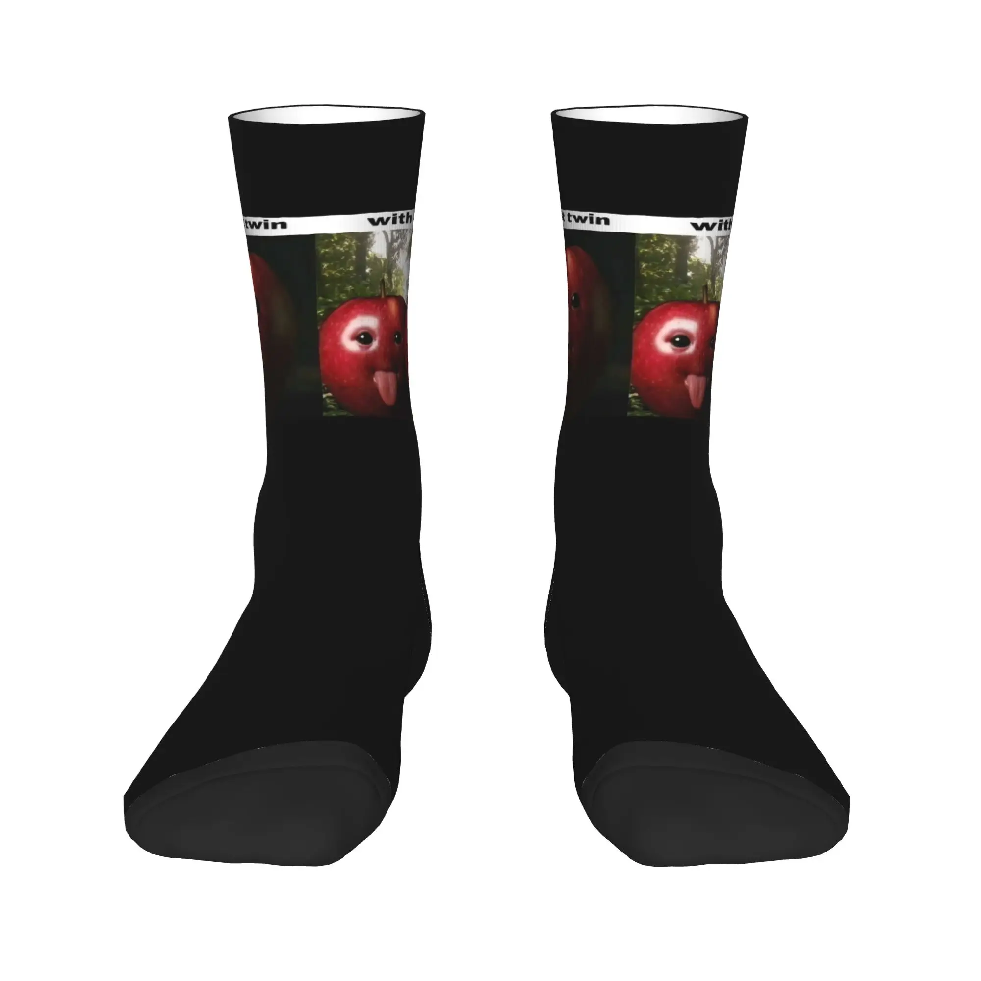 زوجين الجوارب AI أبل الجنرال Z ميمي BrainRot جوارب غير جودة الانزلاق الجوارب الخريف الكورية الجرافيك الجري الجوارب #2