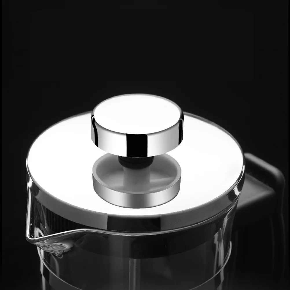 

Double-Layer Stainless Steel Coffee Can Multi Function Coffee Pot Press Tea Kettle Manual Coffee Infuser for Home (600ml)