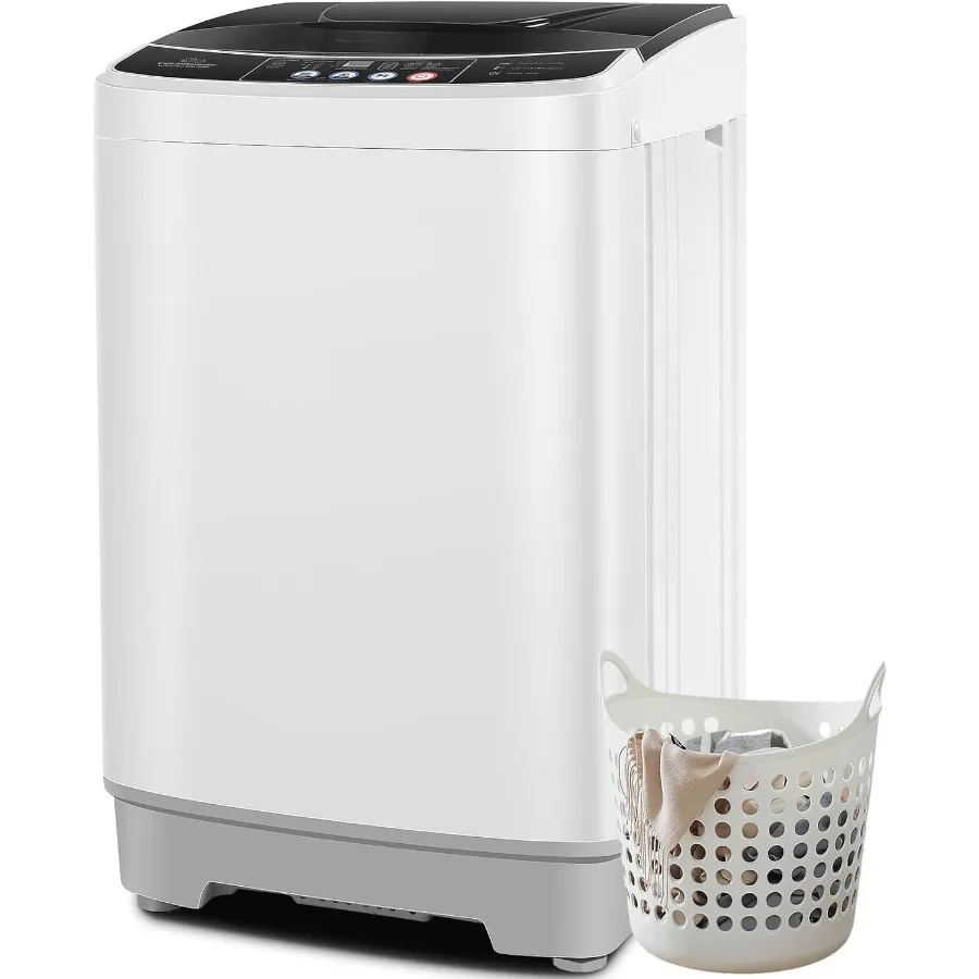 Portable Washing Machine 20Lbs Large Capacity 2.8 Cu.ft Laundry Machine with 10 Programs and 8 Water Levels Selections Compact
