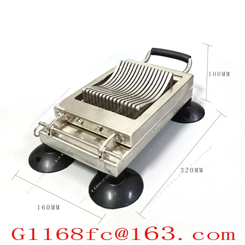 Multi-Function Household Fruit and Vegetable Slicer - Stainless Steel Manual Fruit Cutter for Melons & More