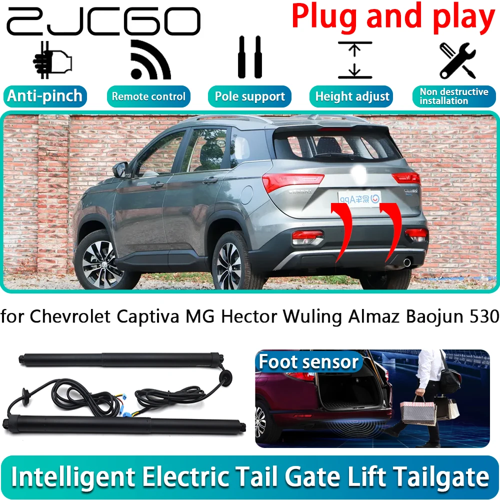 ZJCGO for Chevrolet Captiva MG Hector Wuling Almaz Baojun 530 Electric Powered Tailgate Power Liftgate Automatic Tailgate System