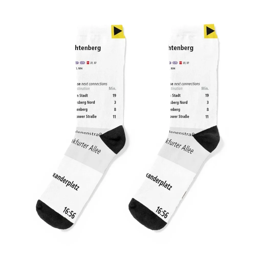 

Lichtenberg underground station (display) Socks men cotton high quality cycling Stockings Women's Socks Men's