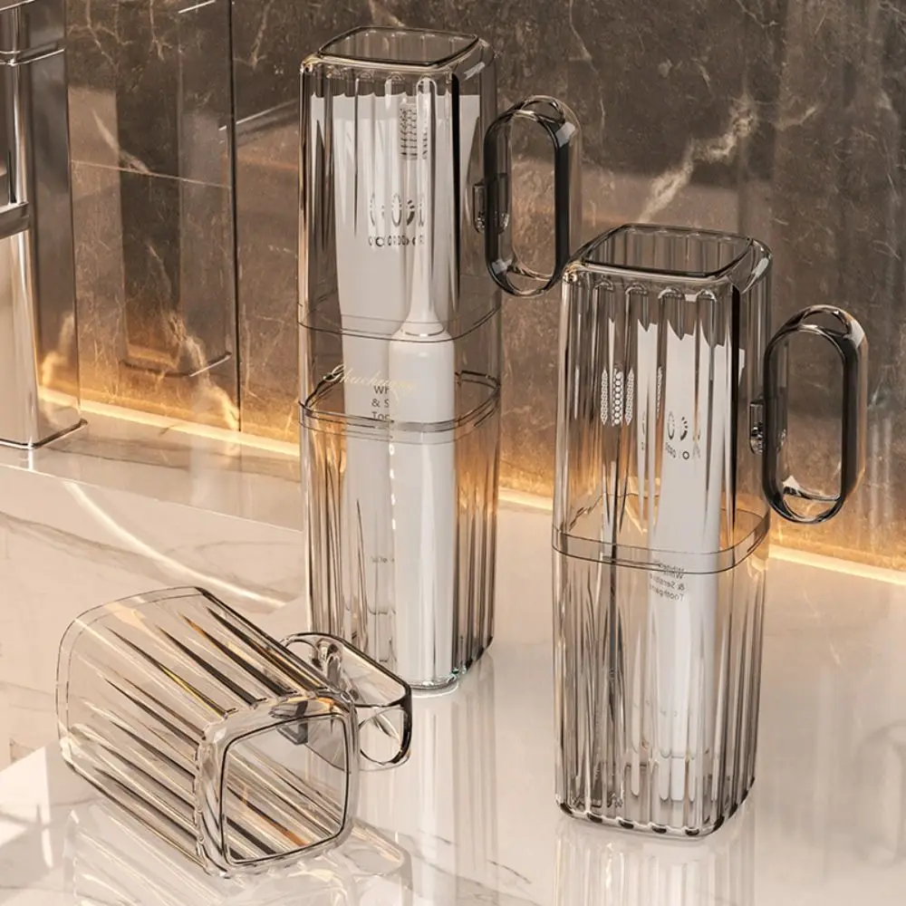 ポータブル歯ブラシ収納ボックス,旅行用歯磨き粉ホルダー,防塵オーガナイザー,バスルームアクセサリー