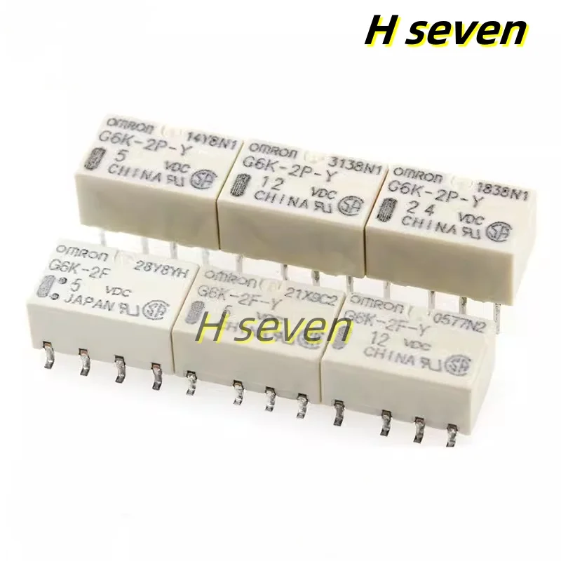 

10pcs G6K-2F 2P-Y-5VDC 12VDC 24VDC 5V 12V 24V G6K-2F-Y Relay