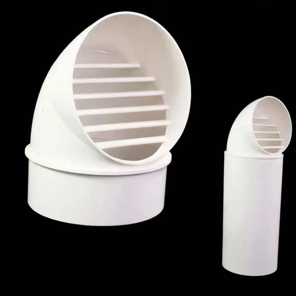 Protective PVC Vent Cover For Roof Exterior Wall Exhaust Pipe Rainproof Ventilation Hood Durable HVAC System Accessory
