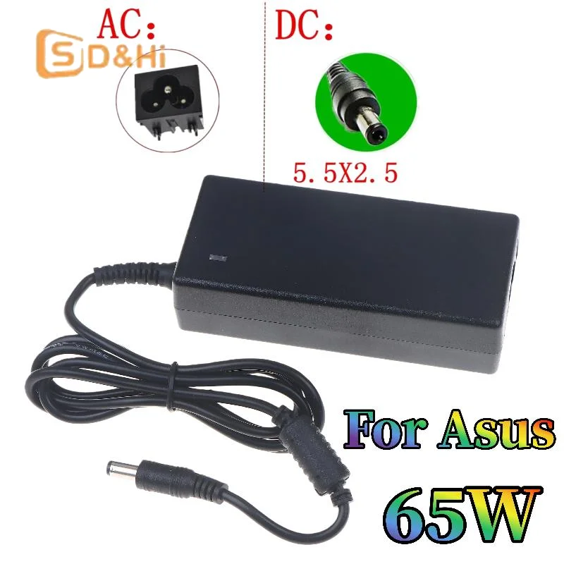 

1Pcs Laptop Charger Adapter 19V 3.42A 65W 5.5*2.5mm For Acer Aspire 5315 5630 5735 5920 5535 5738 6920 6530G 7739Z Power Supply