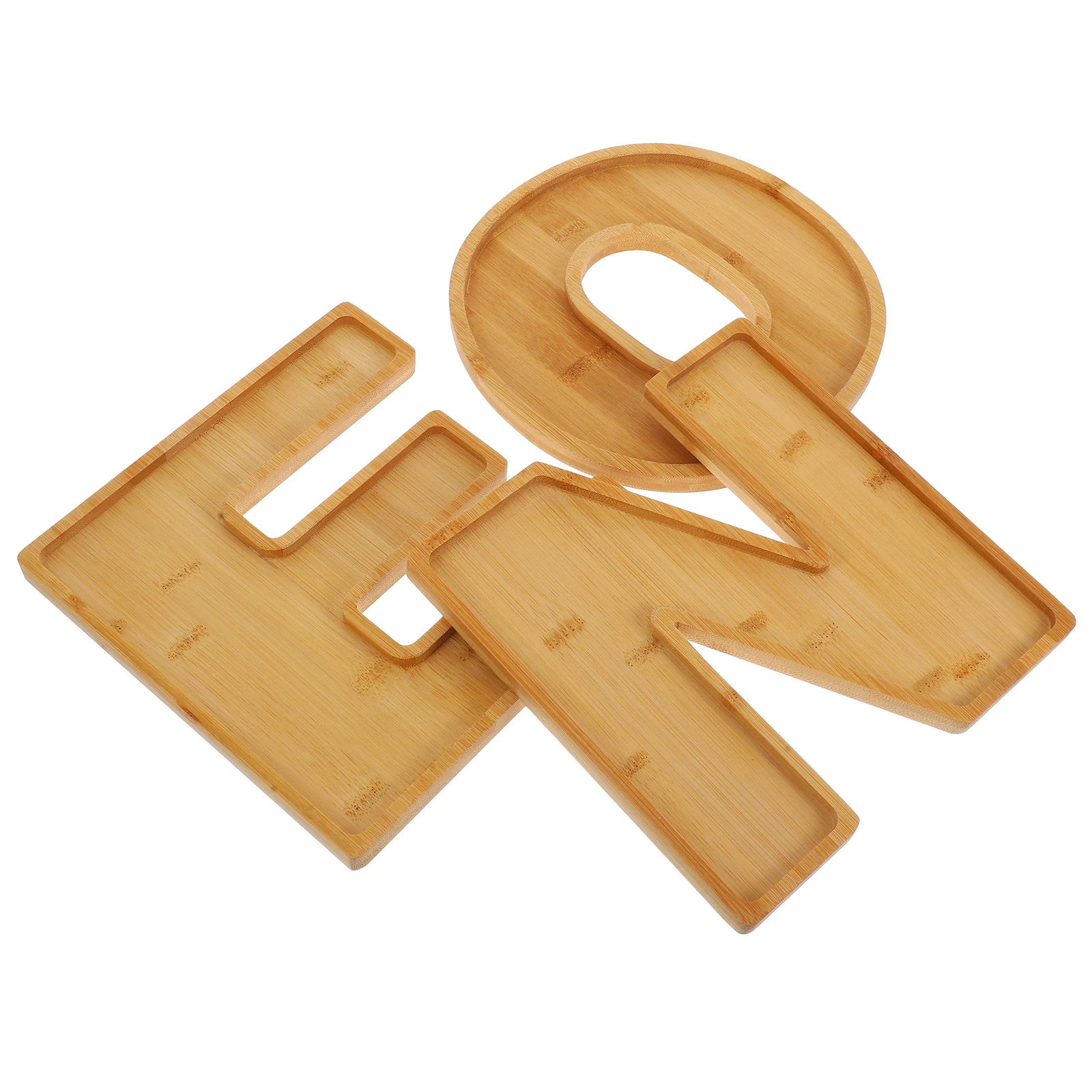 

Wooden Letter Party Decorations Fruit Platter Party Decorations Material First Birthday Plates Snack Containers