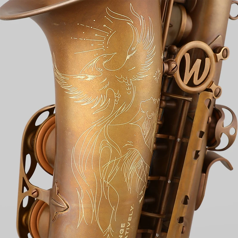 WEISSENBERG Music instruments alto Saxophone Eb SAX Rosefinch NL Brass Bare copper