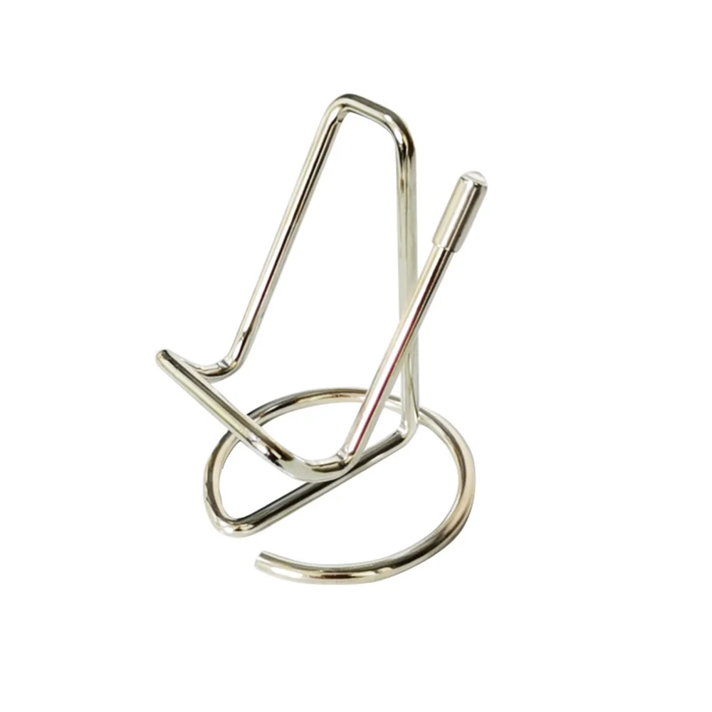 1/2/4PCS Business Card Holder Mobile Phone Stand for Desk Cute Metal Display Holder Office Desktop Name Card Holder for Men