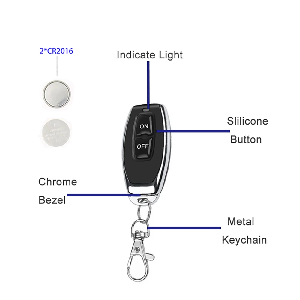 تيار مستمر 12 فولت 24 فولت 48 فولت 72 فولت RF 433 ميجا هرتز اللاسلكية التحكم عن بعد التبديل 30A عالية الحالي التتابع استقبال لمضخات أضواء مصابيح