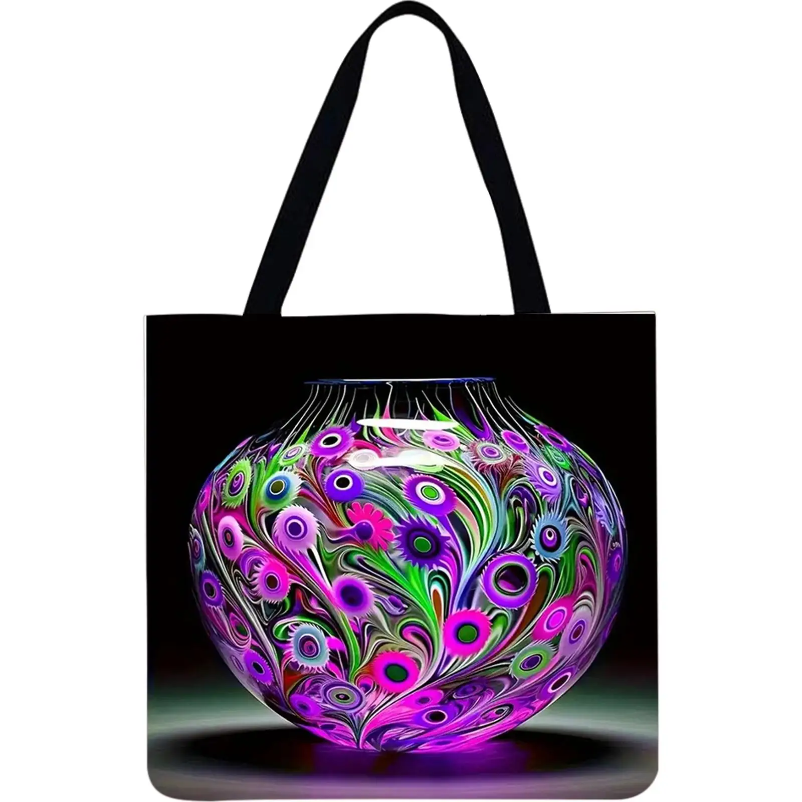 

Набор из 4 льняных сумок-тоутов: вместительные женские сумки через плечо для шопинга