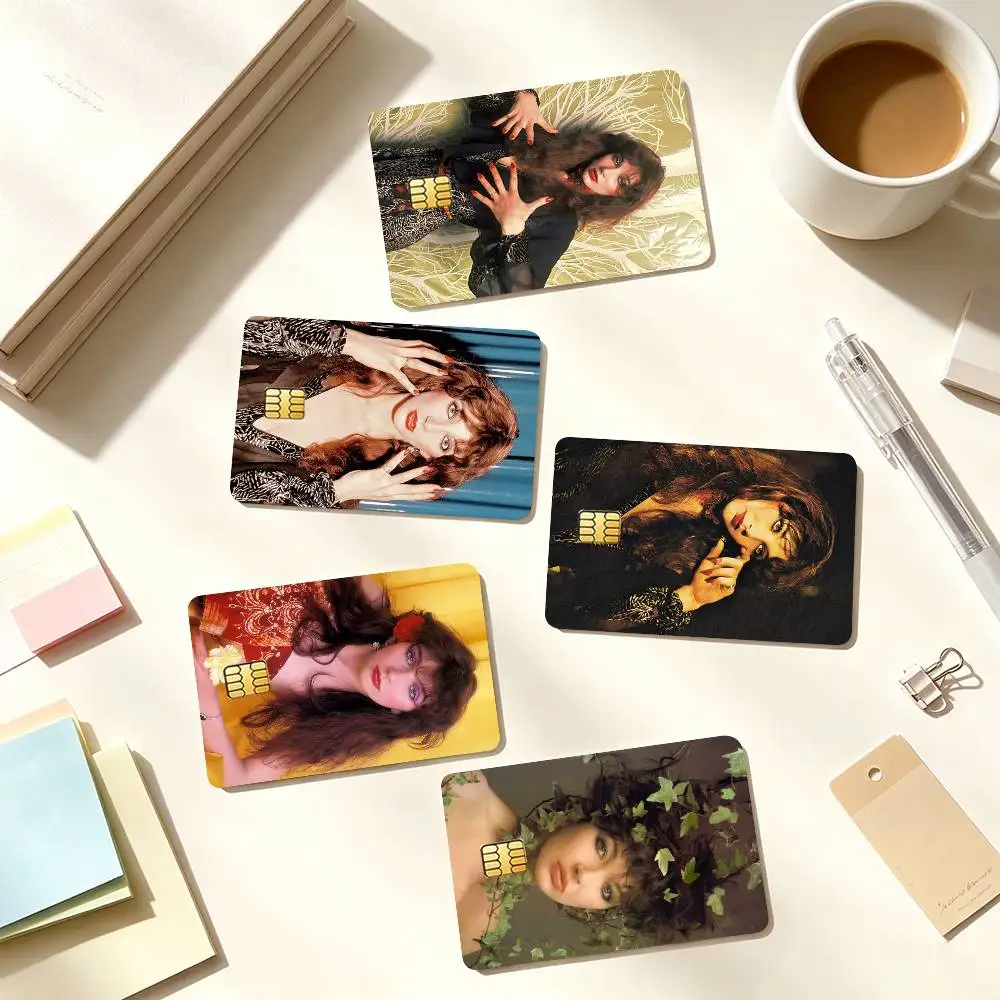 Classic Portrait Kate Bush Credit Card HD Stickers Small Chip Waterproof Sticker Game Card Decal Gift