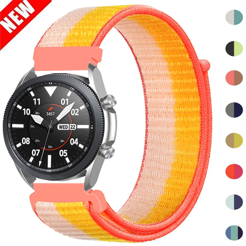 Nylon Band For Samsung Galaxy Watch 4 5 6 classic active 2 Gear S3 Frontier correa Bracelet Huawei GT 2 2e 3 pro 20mm 22mm Strap