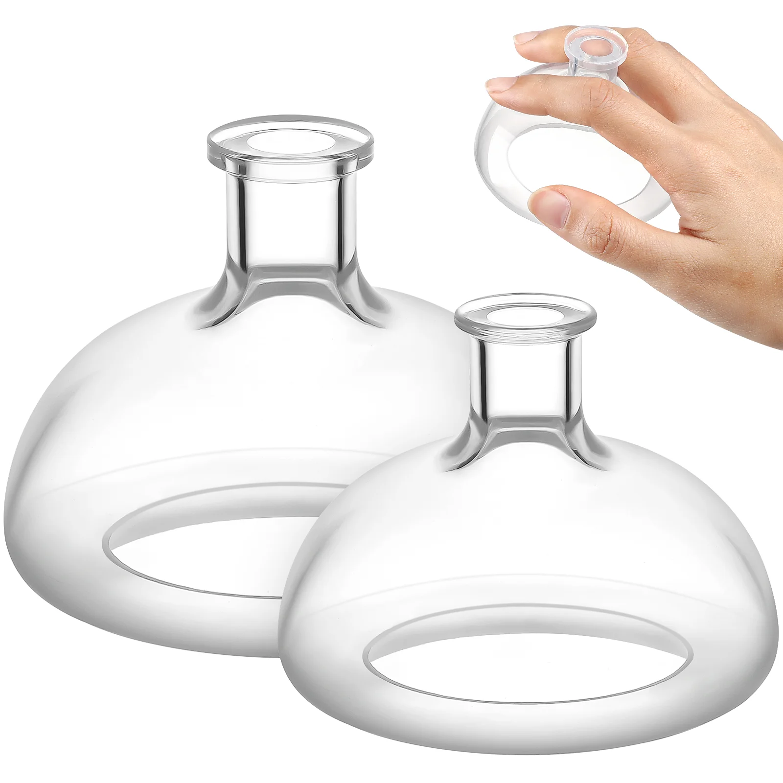 2 Pcs Baby Phlegm Device Chest Percussion Cup Silicone Palm Cup Burping Aid for Infants Toddlers Mom's Helper Pressure for Kids