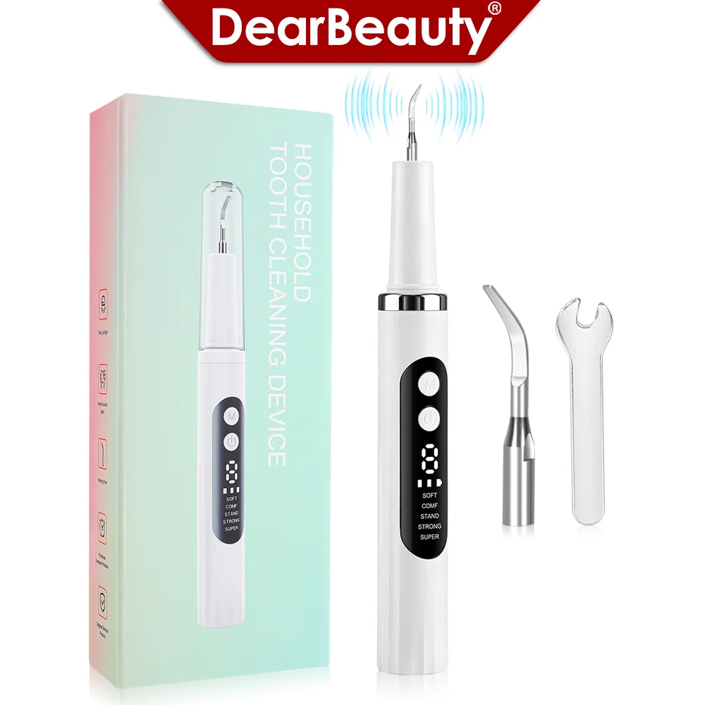 Electric Ultrasonic Dental Scaler with 5 Modes-Oral Tartar & Calculus Remover Teeth Whitening Tooth Stain Cleaner for Oral Care