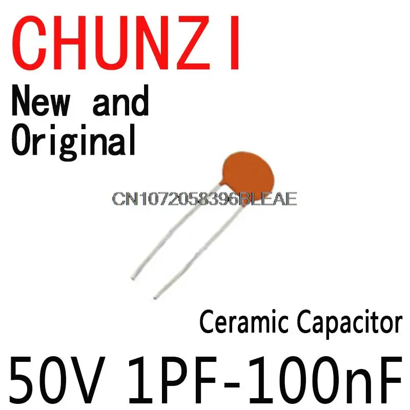 3600PCS Ceramic Capacitor Assortment Kit 10PF 22PF 33PF 47PF 100PF 330PF 470PF 1NF 10NF 47NF Capacitors Set 50V 1PF-100nF