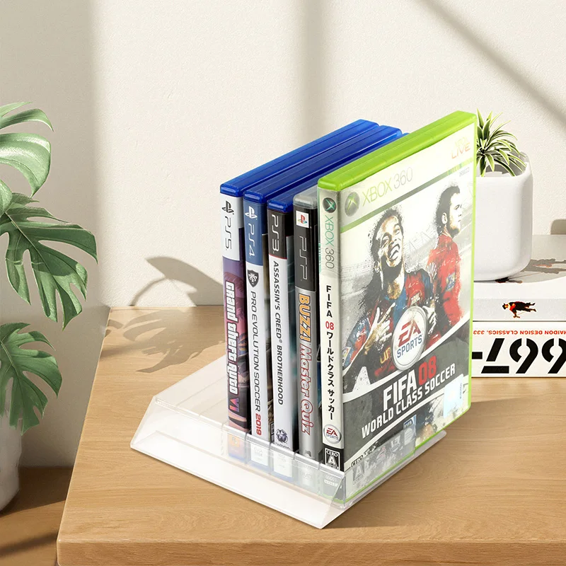 Support de support pour disques de jeu, organisateur pour PS2, PS3, PS4, PS5, Xbox 360, Xbox One, série X, SX et BlueRay