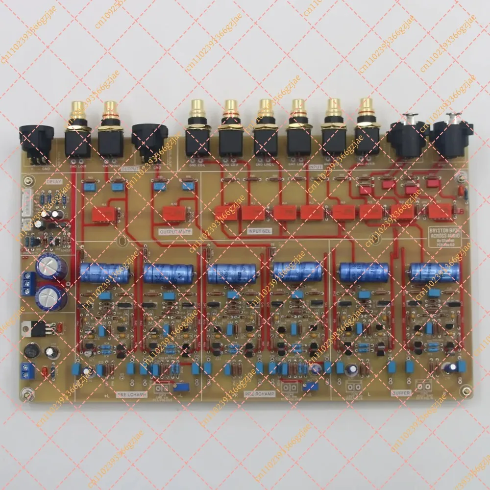 Fully Balanced Preamp Board with 4-Way Input, Audio Preamplifier for HiFi System