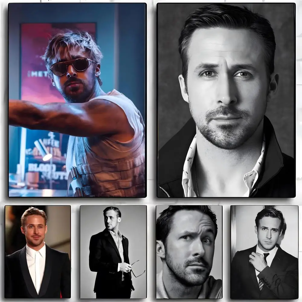 actor R-ryan G-gosling Poster Wall art print art suitable for living room bedroom bar parlor home decor gift