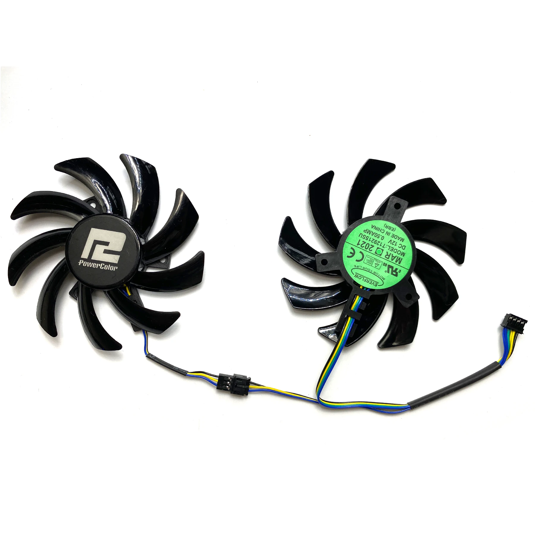 New For POWERCOLOR RX 5700 XT 6500XT 6600 6600XT 5700XT 6700 6700XT Fighter Competitive versiGraphics Card Replacement Fan