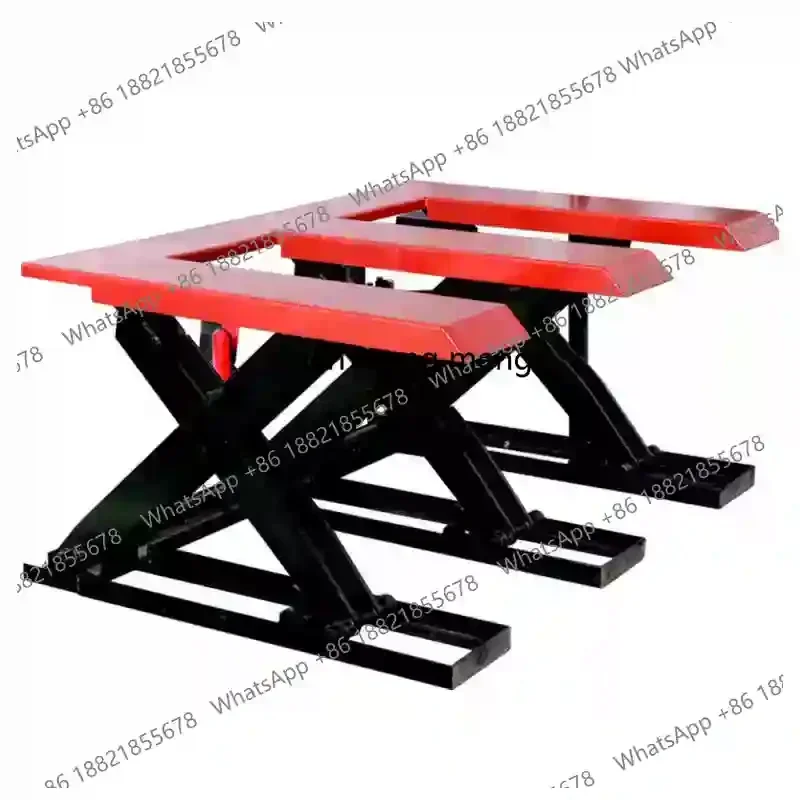 A55 dig-free foundation E-type hydraulic lifting platform scissor automatic lifting feeder