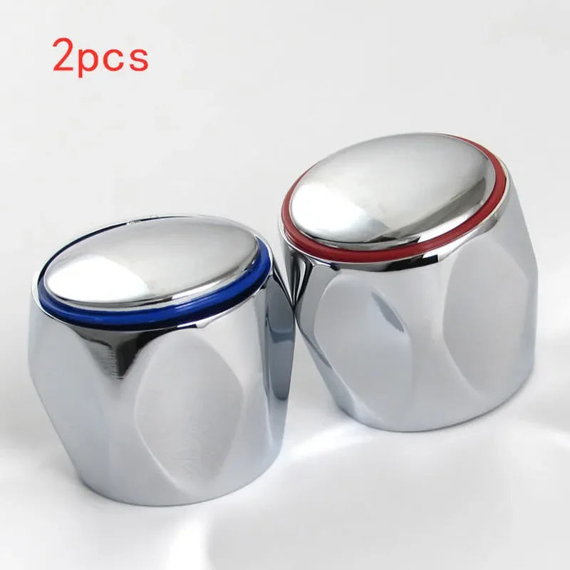 2pcs/set Faucet Handle Knob Universal Replacement Hot Cold tap Switch home kitchen bathroom Hotel Washbasin sink Accessories