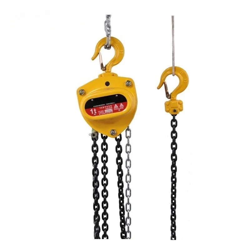 1Ton PSK Manual Chain Block Hand Operated Lifting Hoist Durable Chain Tackle For Industrial Material Loading Lifting