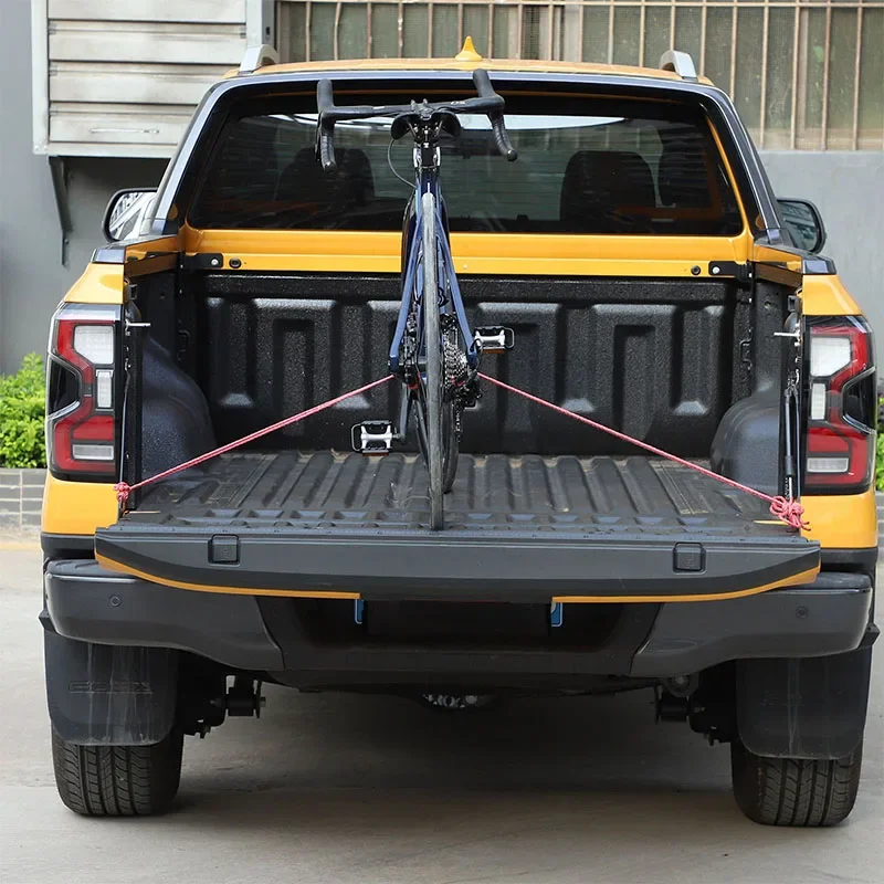 

For Ford Ranger T9 2023-2024 Carbon Steel Black Car Truck Tailgate Trunk Luggage Anchor Cleat Hook Fastner Clip Car Accessories