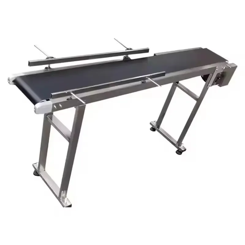 Yaomatec Date Code Inkjet Printer for Industrial Production Line Adjustable Speed Rubber PVC Portable Standard Conveyor Belt
