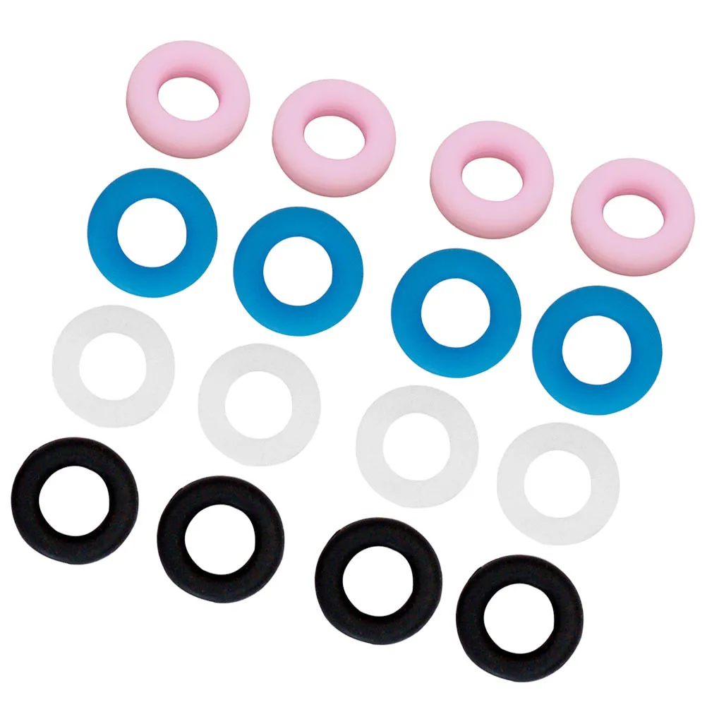 نظارات مضادة للانزلاق، حلقات أذن من السيليكون لمعظم الإطارات، خفيفة الوزن، مناسبة للرياضة للاستخدام اليومي في الهواء الطلق، أزرق سماوي، وردي، أسود