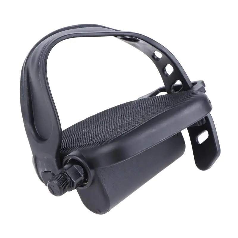 1 Paar Heimtrainer-Pedale, hohe Robustheit, Fitness-Fahrradpedal-Teile, rutschfest, mit Riemen für den Innenbereich, Heim-Fitness-Ersatzteile – Detail 4