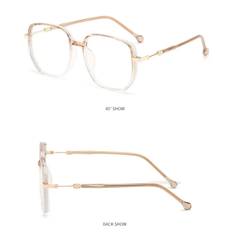 Occhiali da lettura con montatura in metallo glitter Donna Uomo Occhiali da presbite anti luce blu Occhiali da vista HD anti-fatica Diottrie da 0 a + 4,0