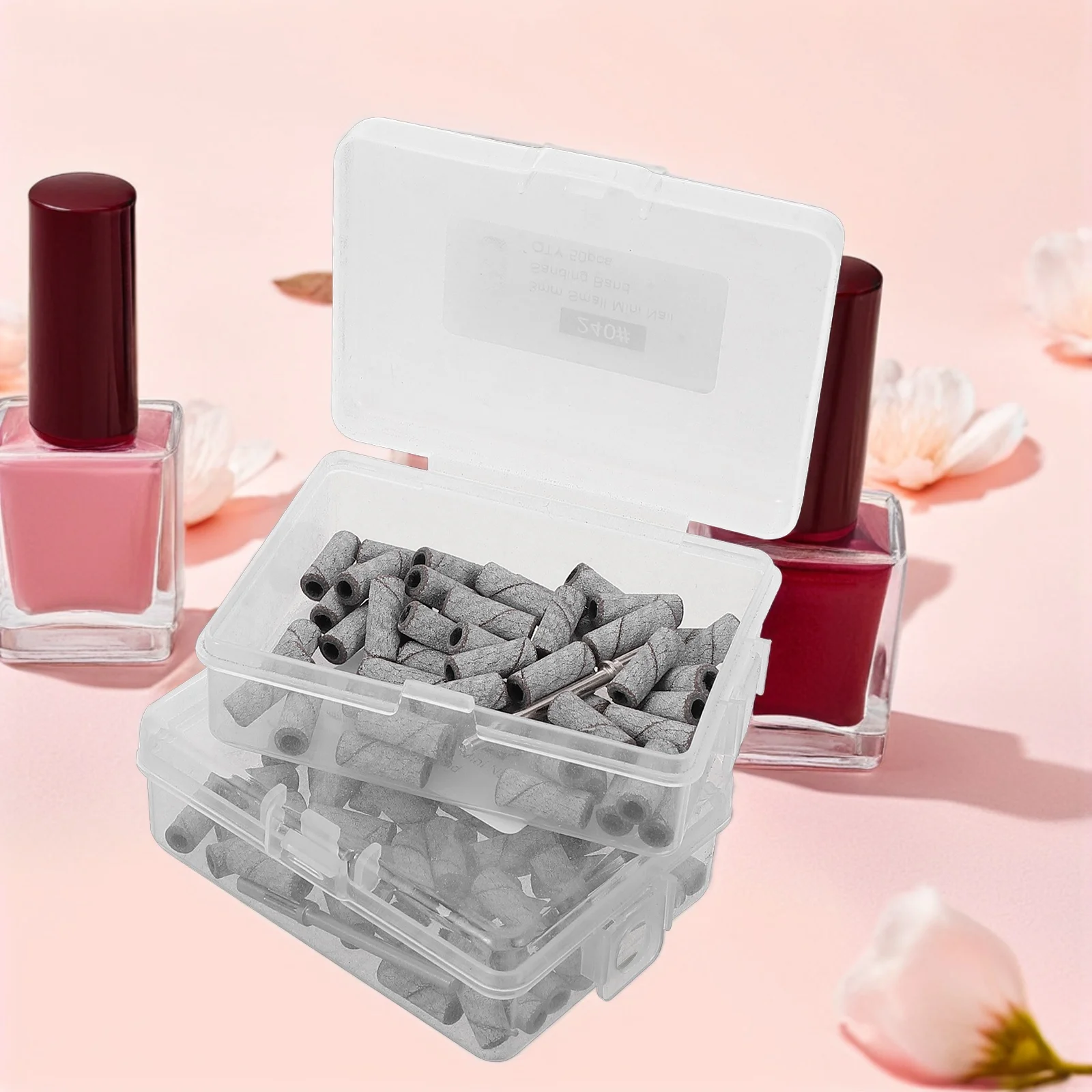 1세트 네일 드릴 비트 전문가용 샌딩 밴드 그릿 파일 아크릴 젤 네일 제거 매니큐어 페디큐어 액세서리 소형 샌딩