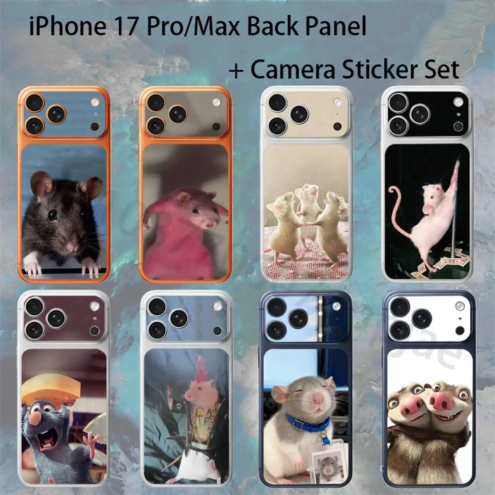 

The Best Rat People For iPhone 17 Pro /Max Battry Back Cover with Camera Decal Skin Rear Protective Sticker Film