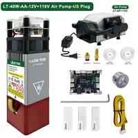 Módulo láser de árbol láser de 5W con láser auxiliar, cabezal láser azul de 450nm para bricolaje, cortador CNC de madera, cabezal de herramienta de grabado y accesorios