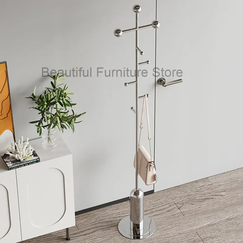 Modern Metal Portable Clothes Hangers Nordic Style Storage Coat Rack Floor Standing Bedroom Salon De Jardin Home Furniture