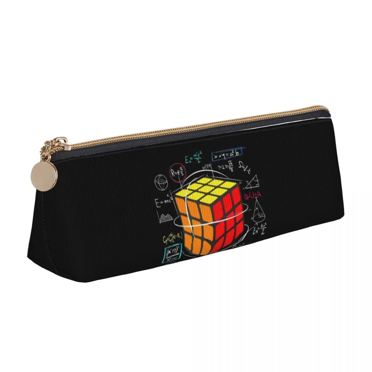 Cool Math Rubik's Cube Pencil Case Magic Colors Students Kawaii Pencil Bag Printed Back To School Pencil Cases  Birthday Presen