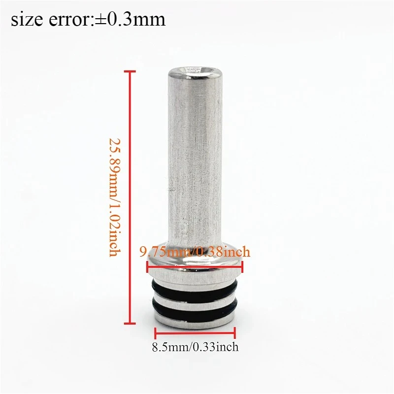 1 قطعة 510 الفولاذ المقاوم للصدأ البلاستيك نازف فوهة Hastur البسيطة القش المشتركة D5005 #3