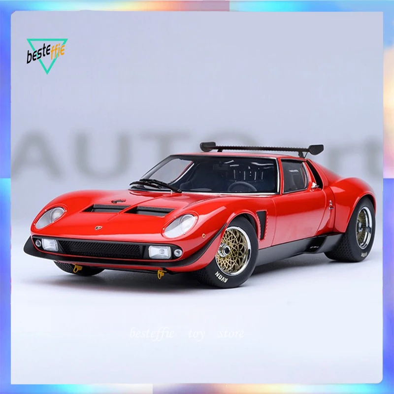 Autoart Car Model 1/18 Lamborghini Miura Svr Jota Simulation Alloy Car Model Limited Edition Cars Model Boy Collection Gift