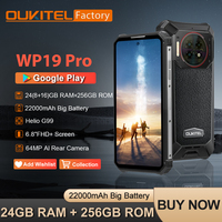 Oukitel WP19 Pro Rugged Machine 24GB 256GB 22000mAh Battery 64MP Camera Helio G99 120Hz