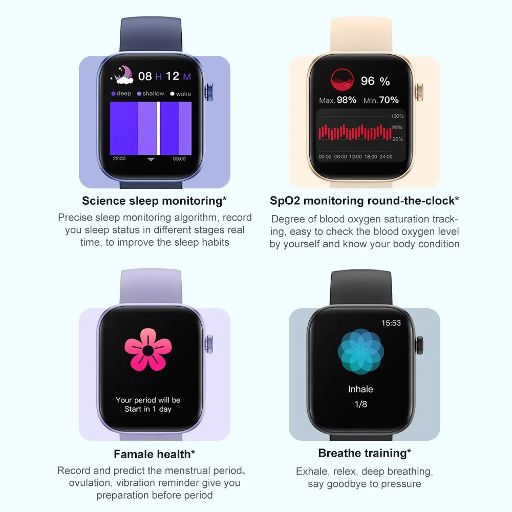 COLMI P71 Voice Calling Smartwatch Men Health Monitoring IP68 Waterproof Smart Notifications Voice Assistant Smart Watch Women - Image 3