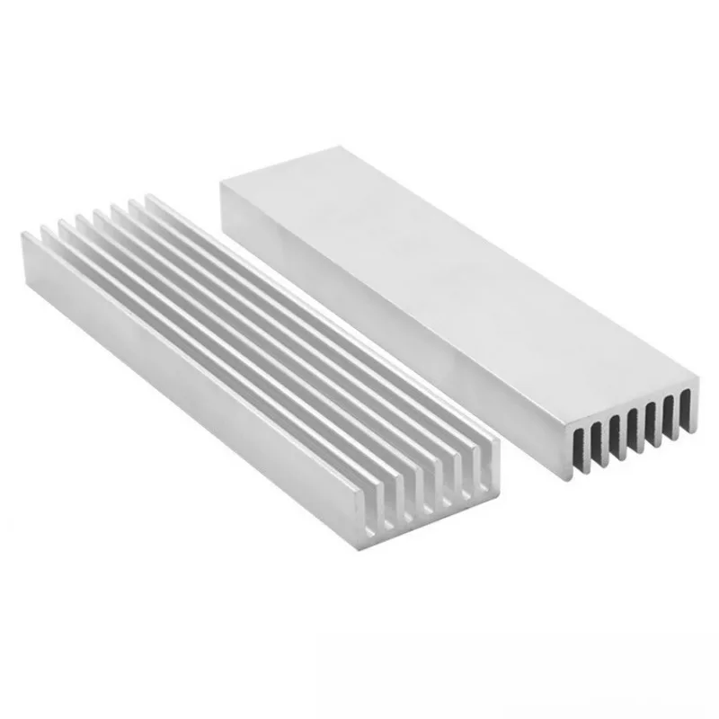 lectronic Heat Sink, Power Amplifier Aluminum Extrusion Heatsink 40×25×100mm Custom for Router PCB Motherboard