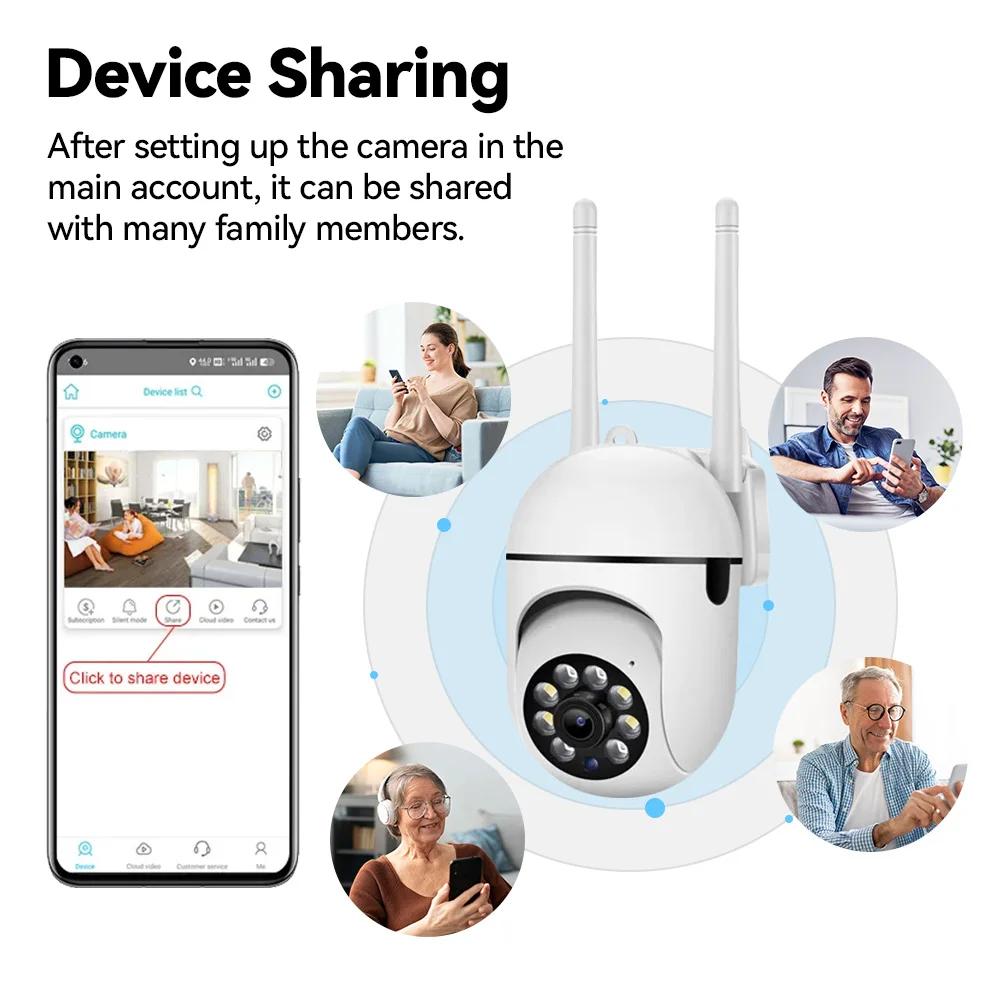 2.4G 8MP Kameras WLAN-Videoüberwachung IP-Innensicherheitsmonitor 5.0X Zoom Drahtloser Haus-Alarm mit Tracking-Funktion O-Kam Pro – Detail 17