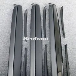 Real Carbon Fiber Interior For Tesla Model 3 Y Center Console Dashboard Door Trim Strip Front 2020-2023 Only For Left Drive