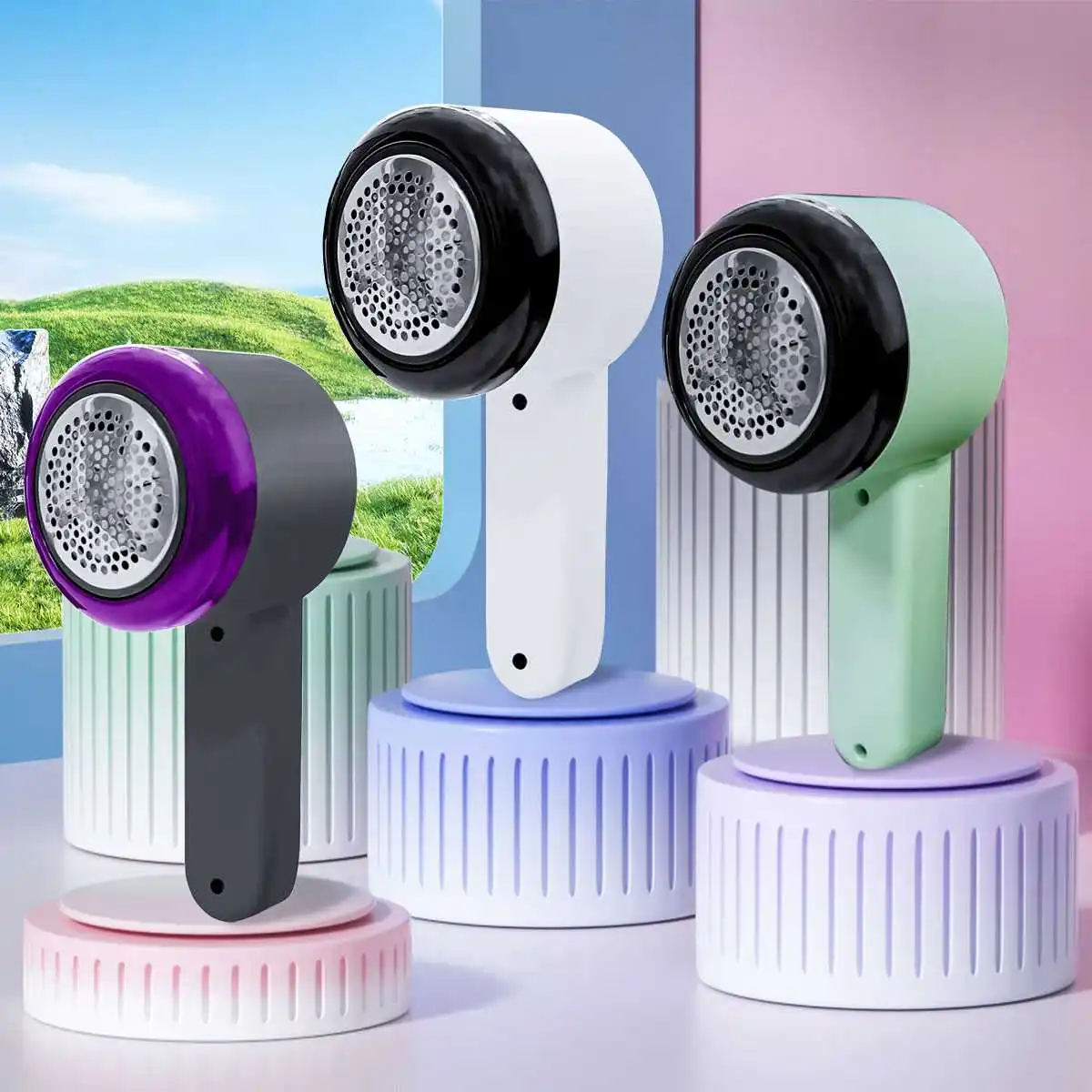 مزيل الوبر شاشة ديجيتال للملابس الكهربائية بيليه زغب سترة ماكينة حلاقة للأقمشة الزغب قادين USB شحن لوازم المنزل