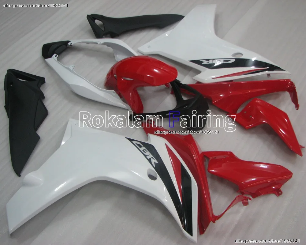 For Honda CBR600F 2011 2012 2013 CBR600 F Body Parts 11 12 13 Red White Black Motorcycle Fairing (Injection molding)