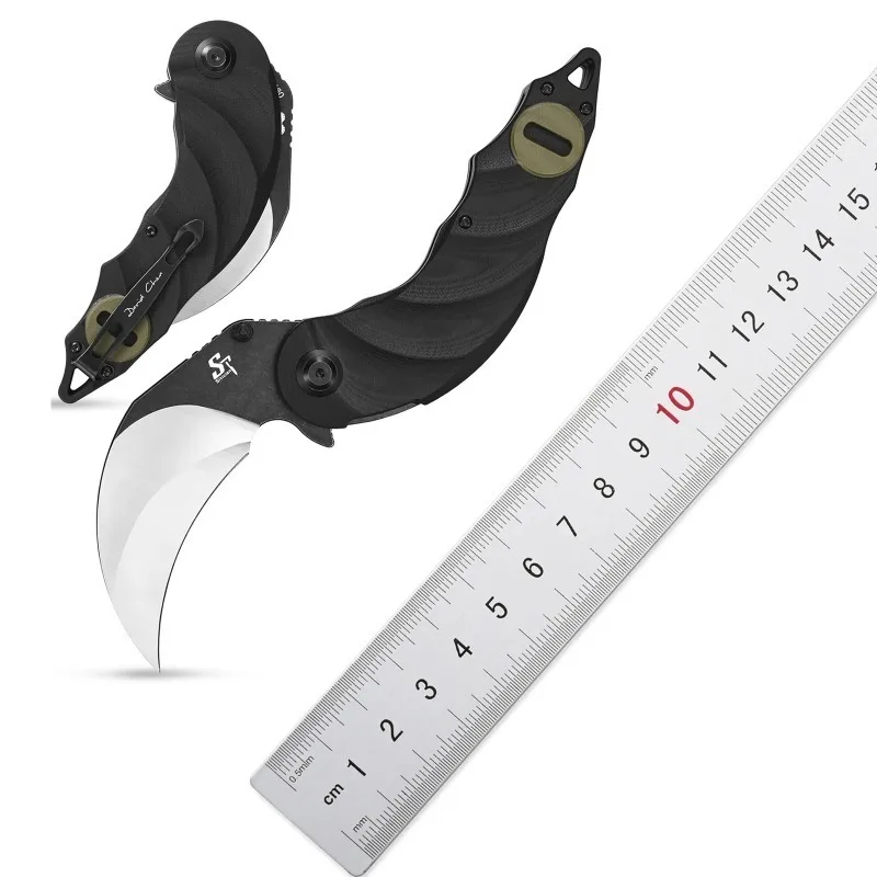 

Sitivien ST160 Pocket Folding Knife K110 Steel Blade G10 Handle EDC Tool Knifes for Outdoor Camping Hiking Working Survival