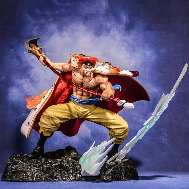 Jeden kawałek Anime rysunek biała broda Vs Akainu figurki statua zmienna figurka zabawki-modele do kolekcjonowania prezent urodzinowy 22cm